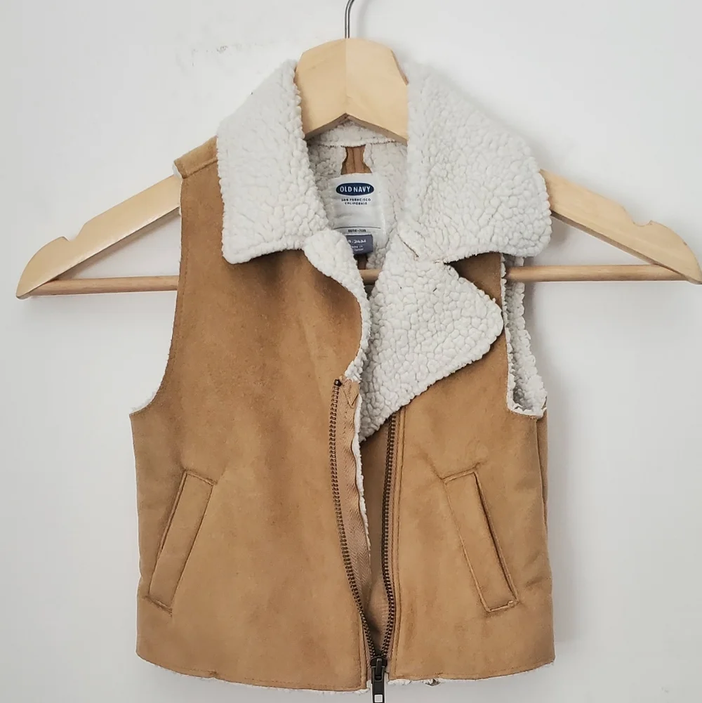 Old Navy Bomber Style Vest Infants Size 18-24 Months